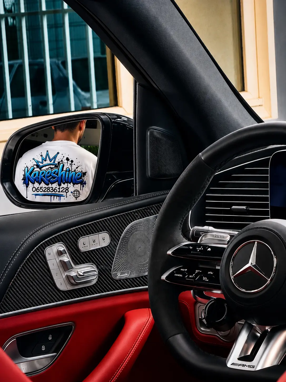 Illustration d’un nettoyage intérieur de voiture